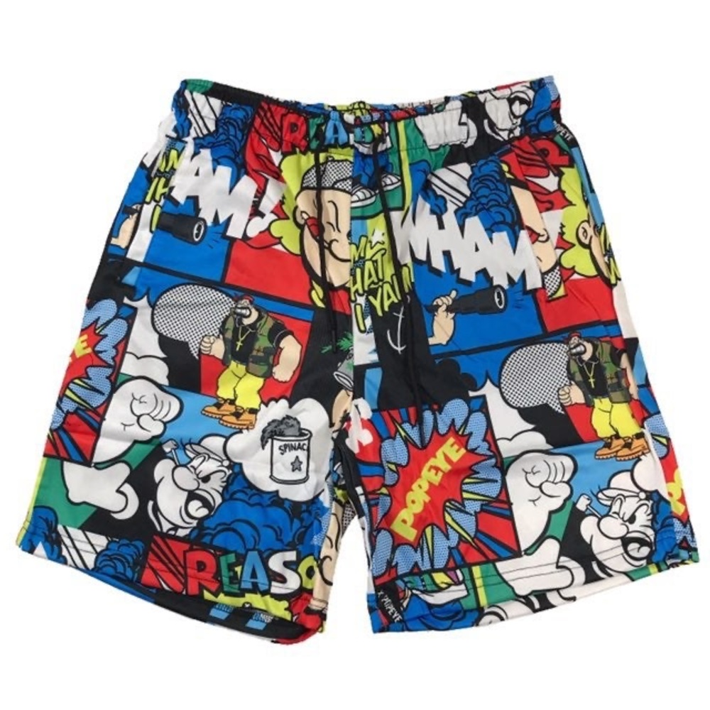 Reason Brand Popeye Comic Shorts NWT Size M